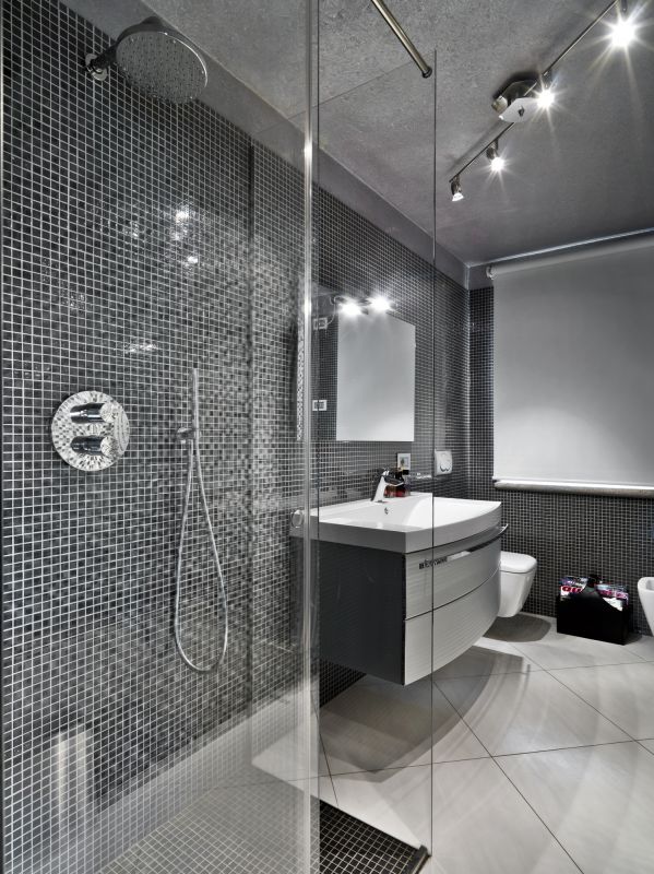 Contemporary Shower with Rainfall Head