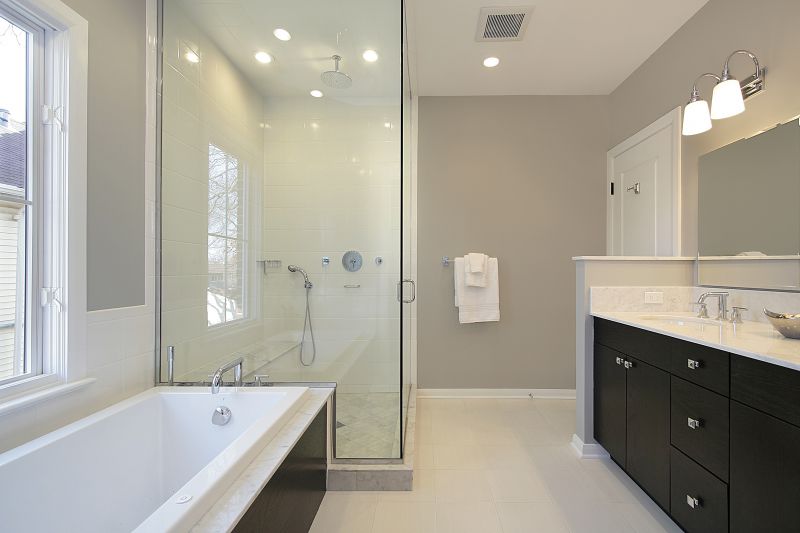 Stylish Shower with Fixtures
